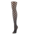 Lacework Patterned Sheer Tights : Color: Black