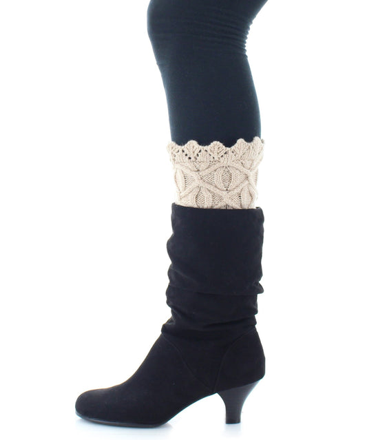 Beholder Eye Knit Boot Toppers : Color: Oatmeal