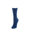 Women's Waves Chunky Open Knit Crew Socks : Color: Blue