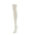 Chevron Stripe Chunky Knit Over-The-Knee Warm Socks : Color: Ivory