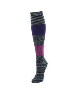 MeMoi Marled Combo Pattern Knee High Socks