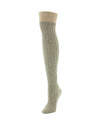 Marled Rib Over the Knee Socks : Color: Oatmeal