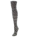Women's Slub Cable Knit Over The Knee Socks : Color: Black