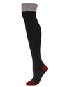 Women's Chain Mix Over The Knee Socks : Color: Black