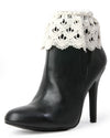 Women's Grazyna Scalloped Lace Boot Toppers : Color: Naturel