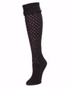 Cialda Waffle Knit Knee High Sock : Color: Black