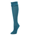 Cialda Waffle Knit Knee High Sock : Color: Ocean Depths