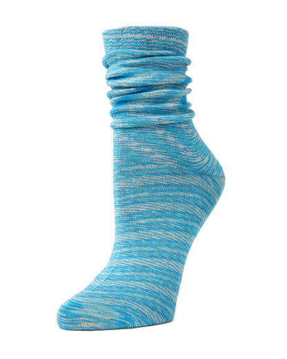 Vivant Wild Static Boyfriend Cotton Blend Crew Socks : Color: Aqua