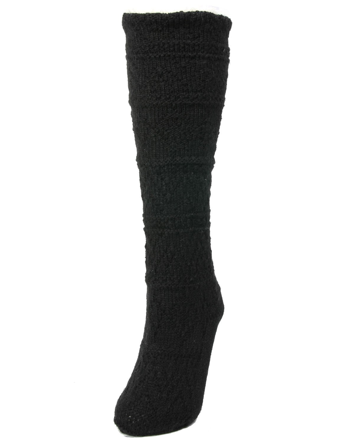 Genousette Knit Knee High Sock : Color: Black