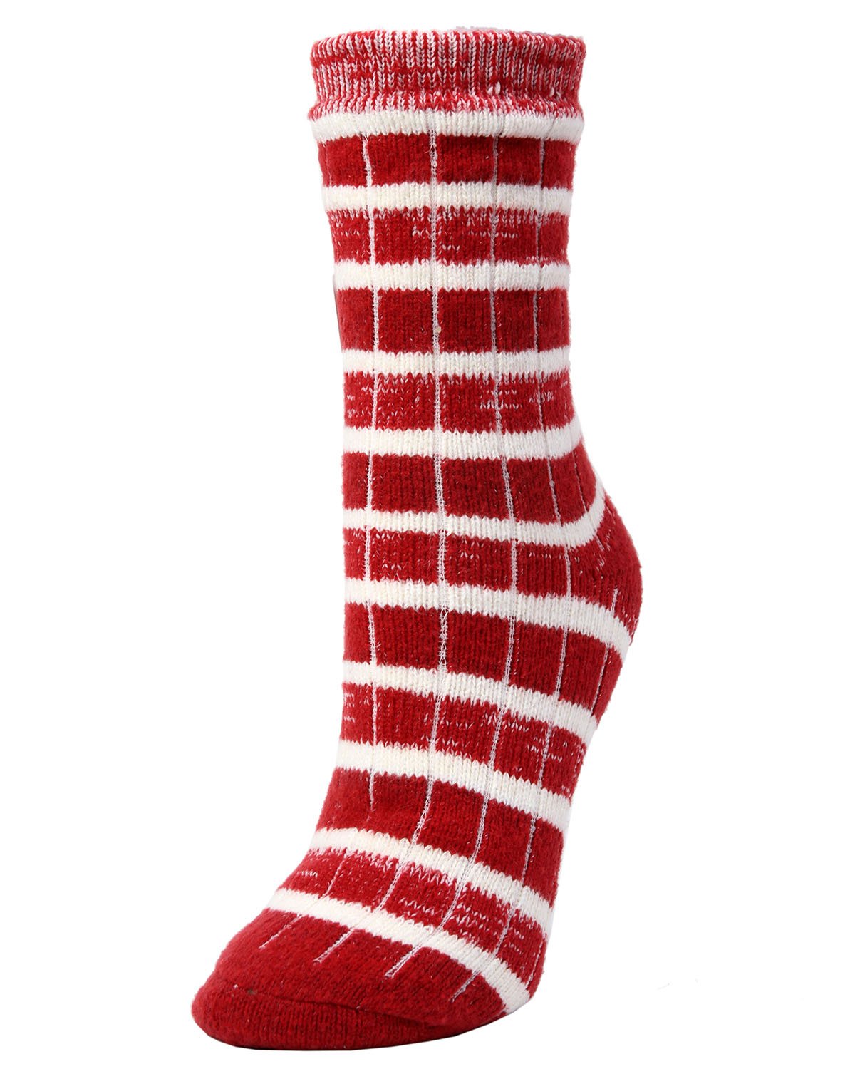 Fireside Dual Layer Buttersoft Crew Sock : Color: Biking Red