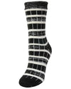 Fireside Dual Layer Buttersoft Crew Sock : Color: Black