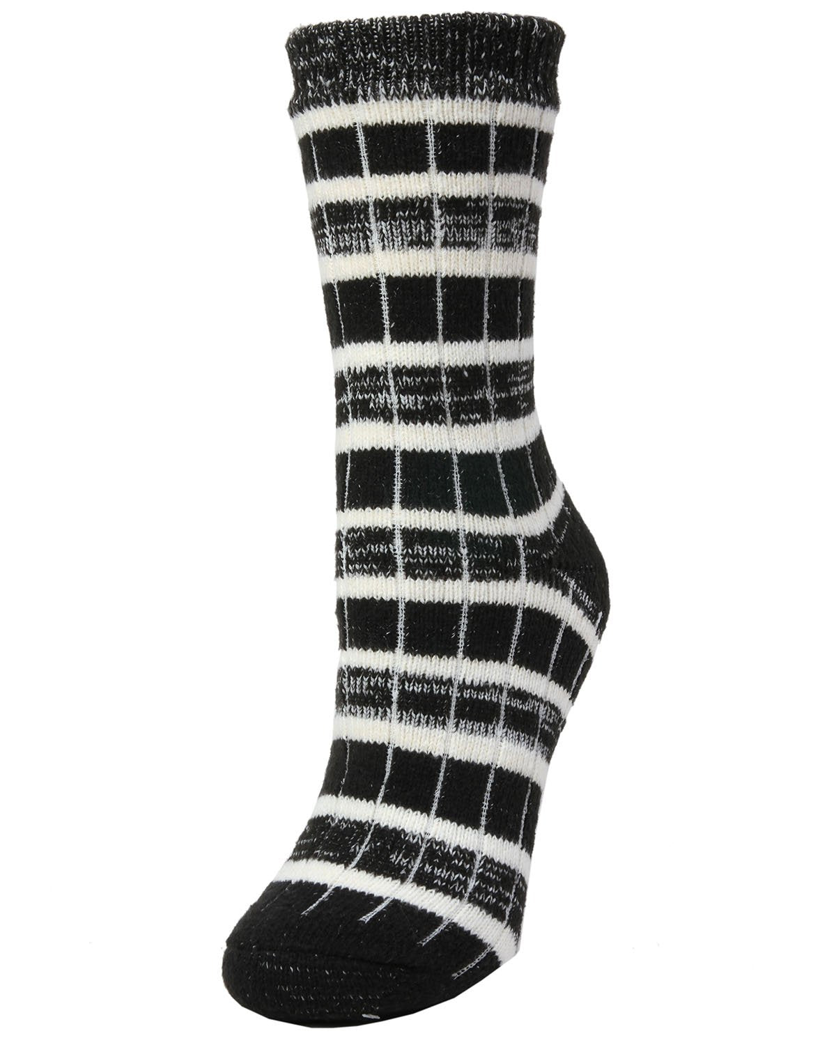 Fireside Dual Layer Buttersoft Crew Sock : Color: Black