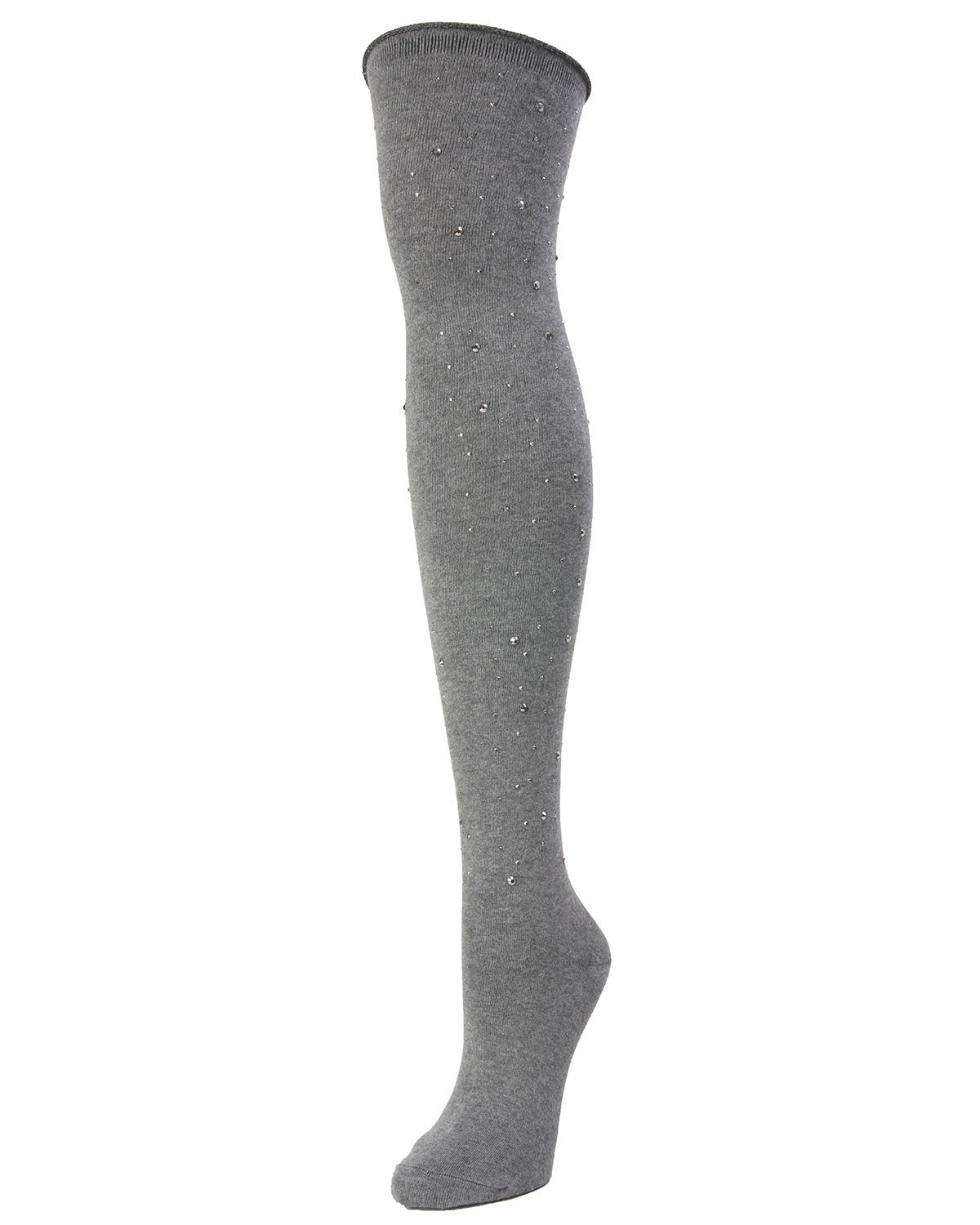 Miroltera Gem Cotton Blend Over-the-Knee Socks : Color: Gray