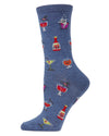 Halloween Potion Commotion Crew Socks : Color: Denim Heather