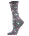 Women's Sleigh Dog Holiday Crew Socks : Color: Medium Gray Heather