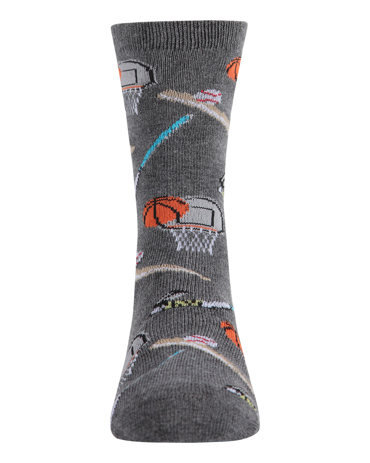 Boys' Sports Rayon from Bamboo Crew Socks : Color: Charcoal