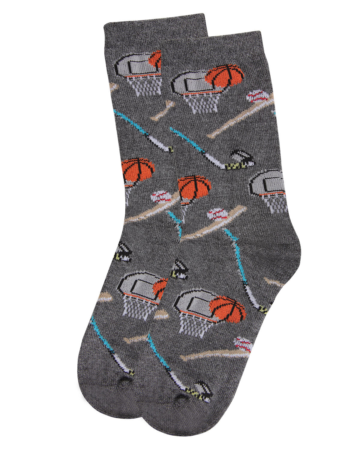 Boys' Sports Rayon from Bamboo Crew Socks : Color: Charcoal