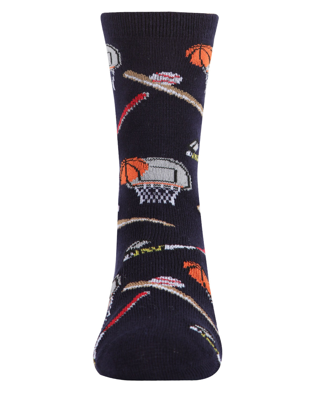 Boys' Sports Rayon from Bamboo Crew Socks : Color: Navy