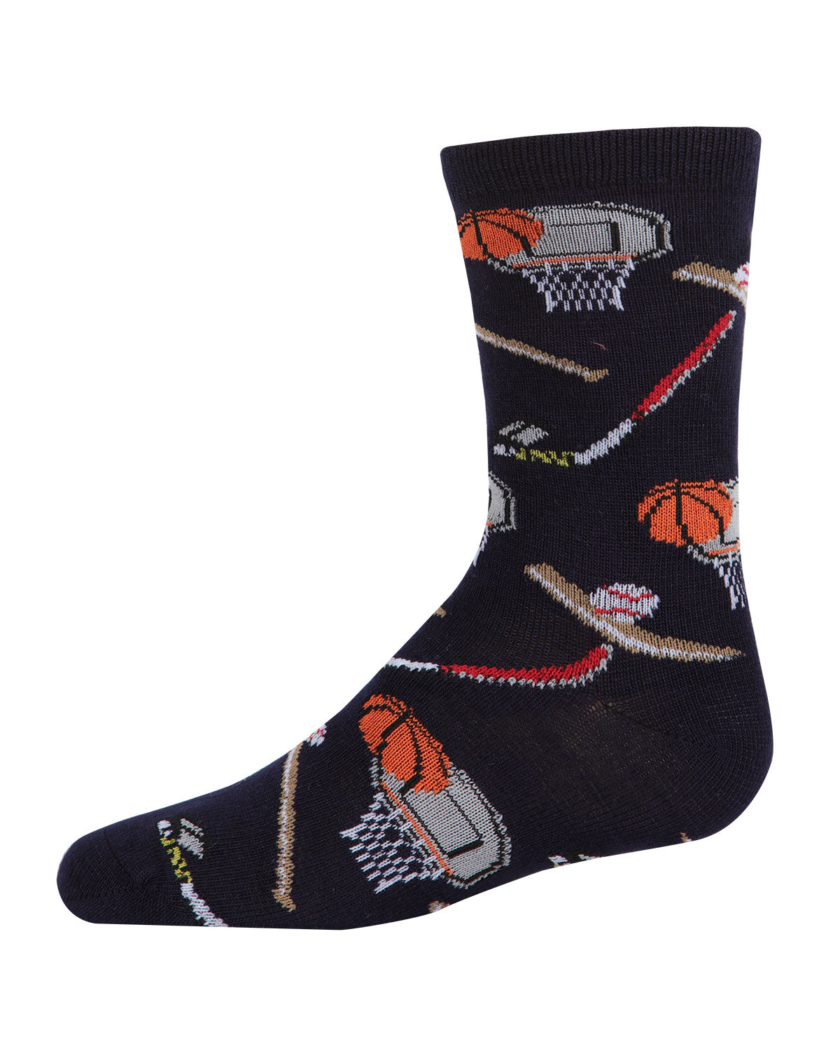 Boys' Sports Rayon from Bamboo Crew Socks : Color: Navy