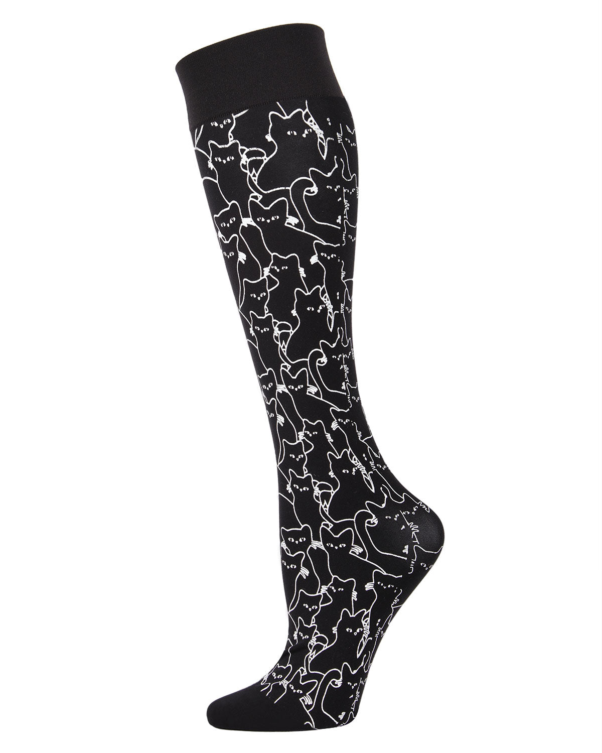 Women's Kitten Intuition Printed Knee High Socks