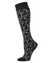 Women's Kitten Intuition Printed Knee High Socks : Color: Black