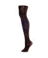 Animal Kingdom Zebra Print Tights : Color: Espresso