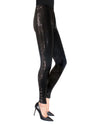 Sparkling Side Sequin Cotton Blend Leggings : Color: Black