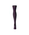 Double Standard Cotton Blend Thigh High Sock : Color: Plum Perfect