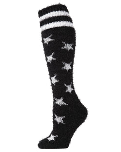 MeMoi Stars and Stripes Fuzzy Knee High Socks