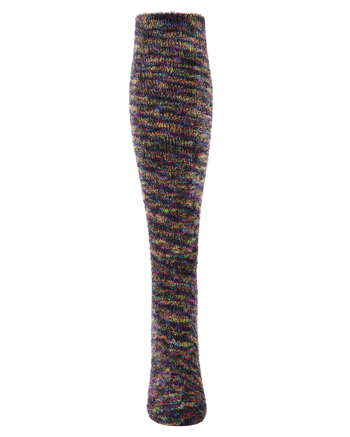 Women's High Frequency Plush Knee-High Socks : Color: Black/White
