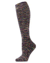 Women's High Frequency Plush Knee-High Socks : Color: Black/Multi
