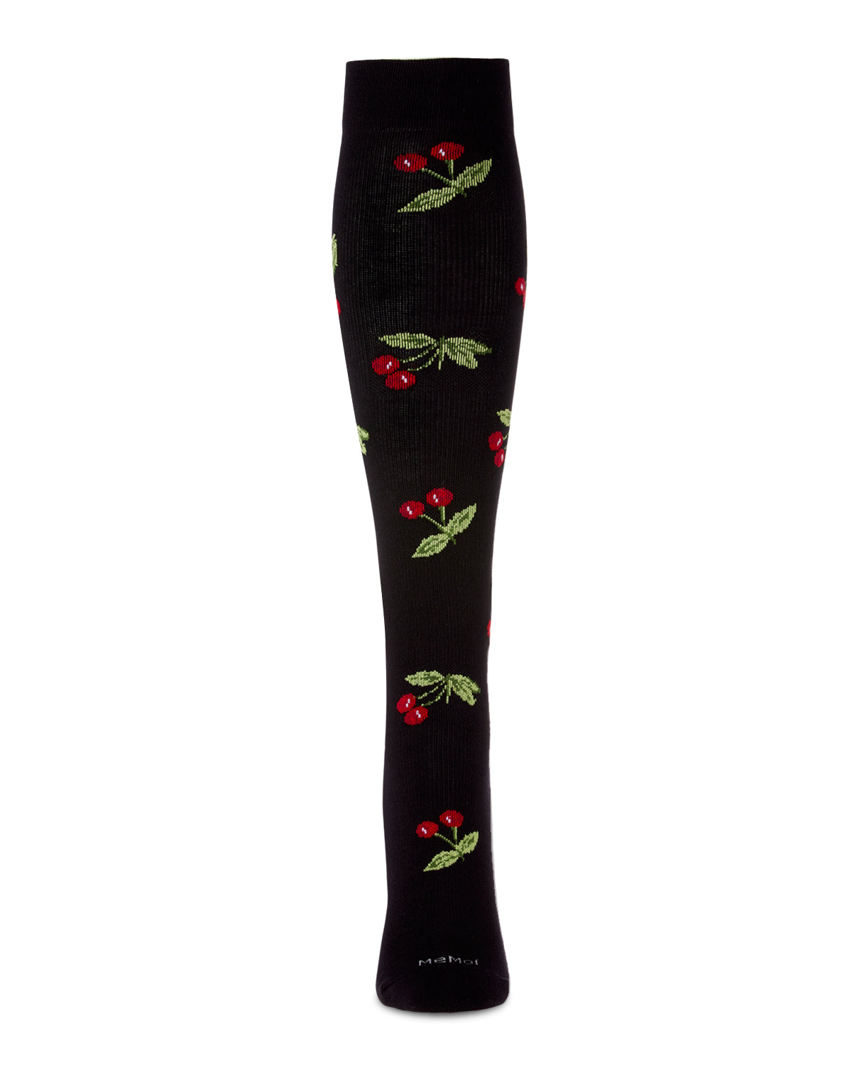 Women's Very Cherry Bamboo Blend 8-15mmHg Graduated Compression Socks : Color: Black
