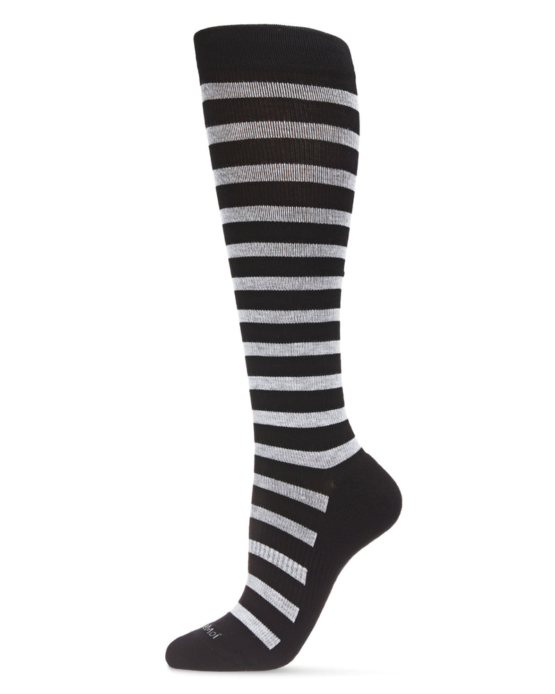 MeMoi Cabana Stripe 8-15mmHg Compression Socks
