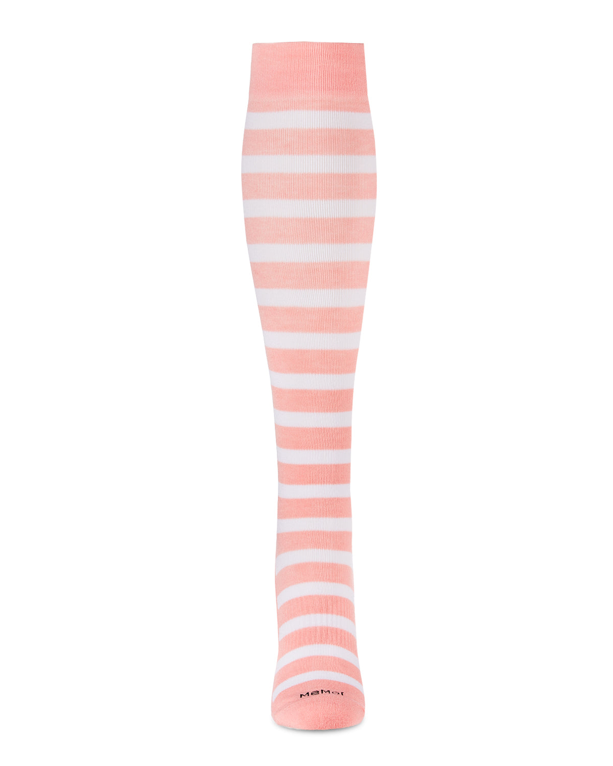 Women's Cabana Stripe Bamboo Blend 8-15mmHg Graduated Compression Socks : Color: Pink