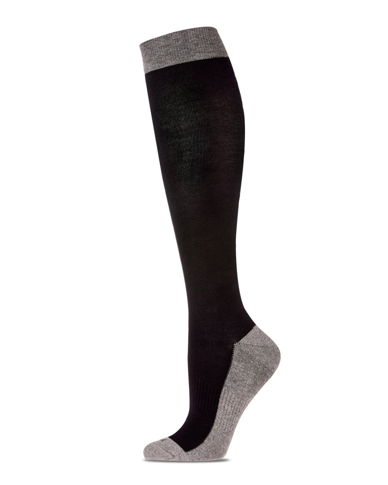 MeMoi Two-Tone Contrast 8-15mmHg Compression Socks
