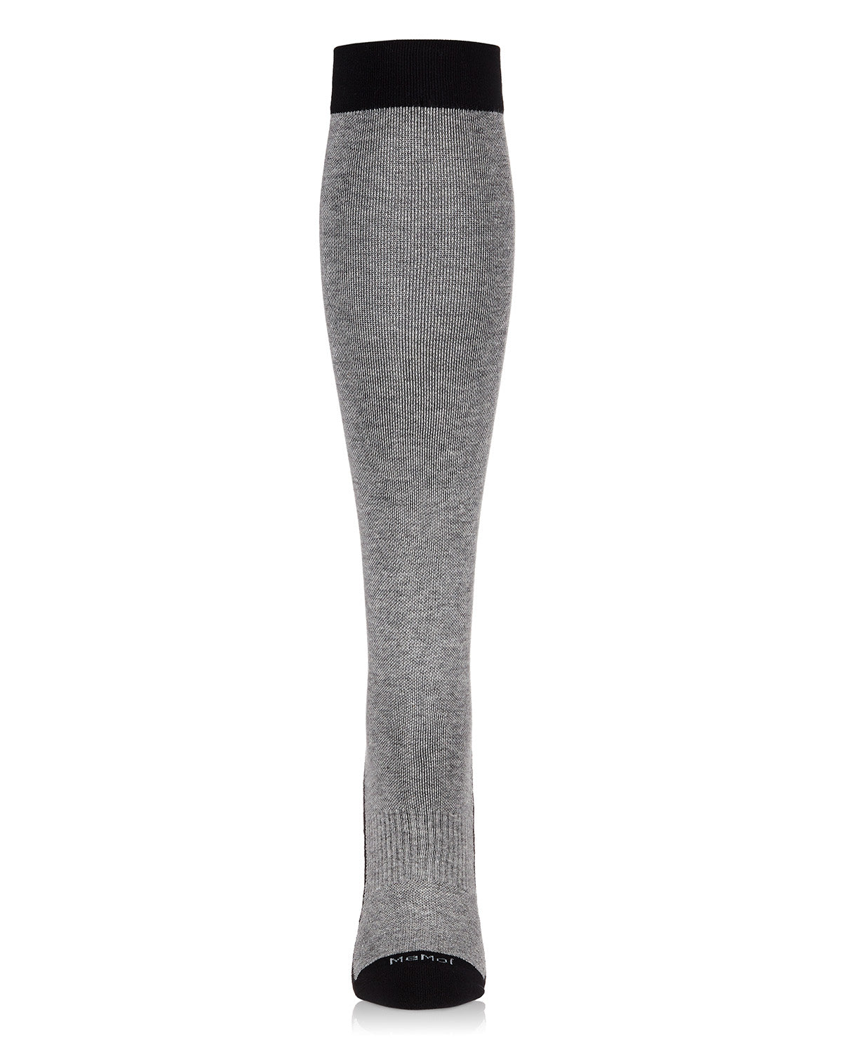 Women's Two-Tone Contrast Bamboo Blend 8-15mmHg Graduated Compression Socks : Color: MedGrayHeather