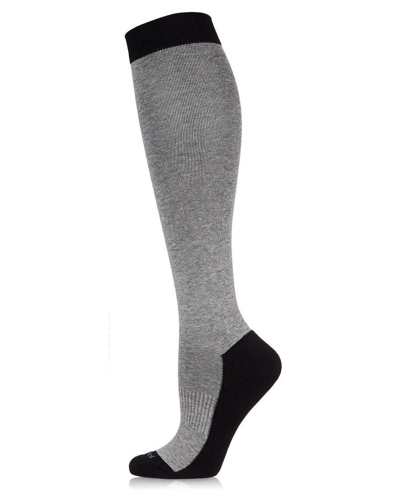 MeMoi Two-Tone Contrast 8-15mmHg Compression Socks