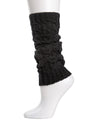 Chaotic Cable Girls Legwarmers : Color: Black