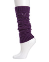 Triangle Scallop Girls Legwarmers : Color: Purple