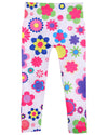 Girls' Flower Power Comfort Stretch Leggings : Color: Multi