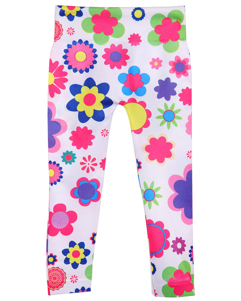 MeMoi flower power leggings för tjejer
