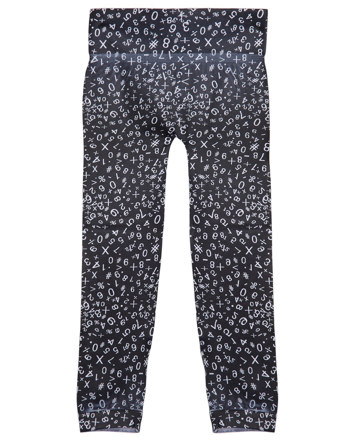 Girls' Mathlete Comfort Stretch Leggings : Color: Black