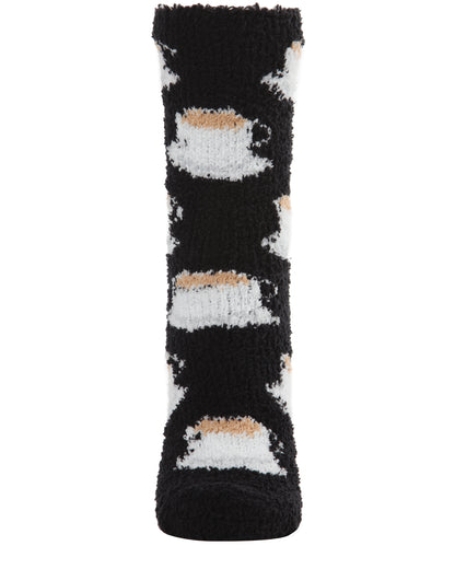 TEA-rrific Teacher Cozy Teacup Socks & Gift Bag Set : Color: Black