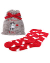 I Woof You Cozy Socks & Gift Bag Set : Color: Gray