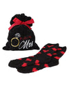 Future Mrs. Cozy Socks & Gift Bag Set : Color: Black