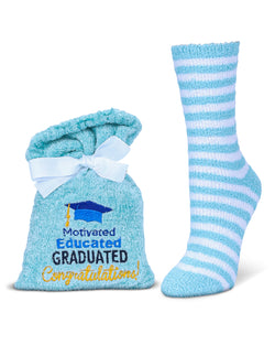 Motivated Educated Graduated Cozy Socks & Gift Set