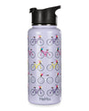 Thermal Insulated Stainless Steel Bicycles 32 Oz Water Bottle : Color: Lavender
