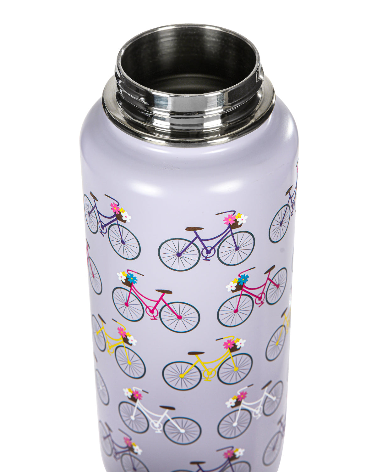 Thermal Insulated Stainless Steel Bicycles 32 Oz Water Bottle : Color: Lavender