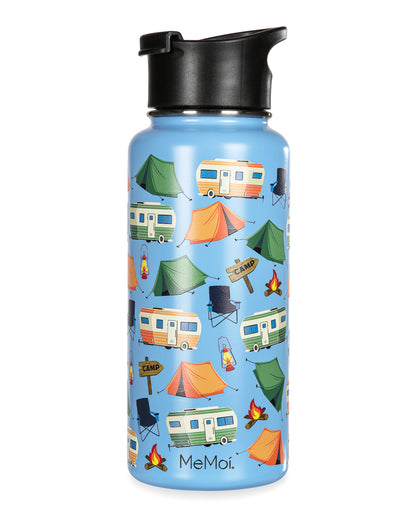 Thermal Insulated Stainless Steel Camping 32 Oz Water Bottle : Color: Light Blue