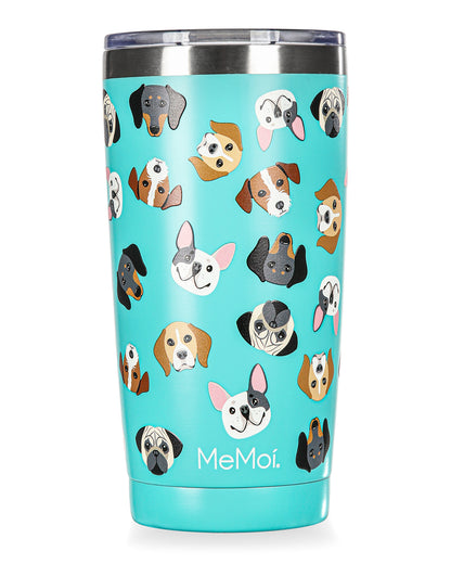 Thermal Insulated Stainless Steel Dogs 20 Oz Coffee Tumbler : Color: Seafoam